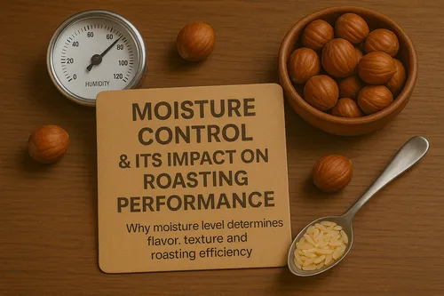 Hazelnut moisture impact on roasting performance