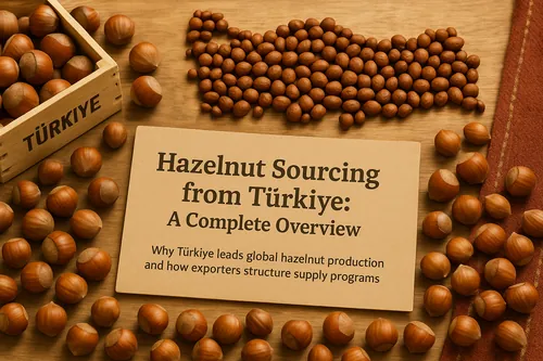 Hazelnut sourcing regions and supply model in Türkiye